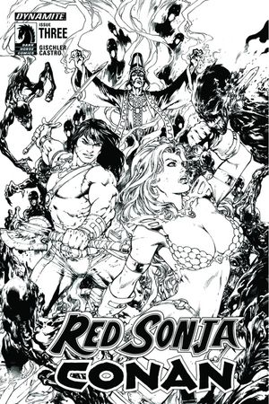 Red Sonja Conan #3 (Cover C 15 Copy Benes B&amp;w Cover)