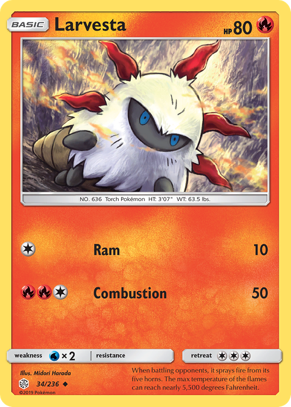 Larvesta (34/236) - Cosmic Eclipse