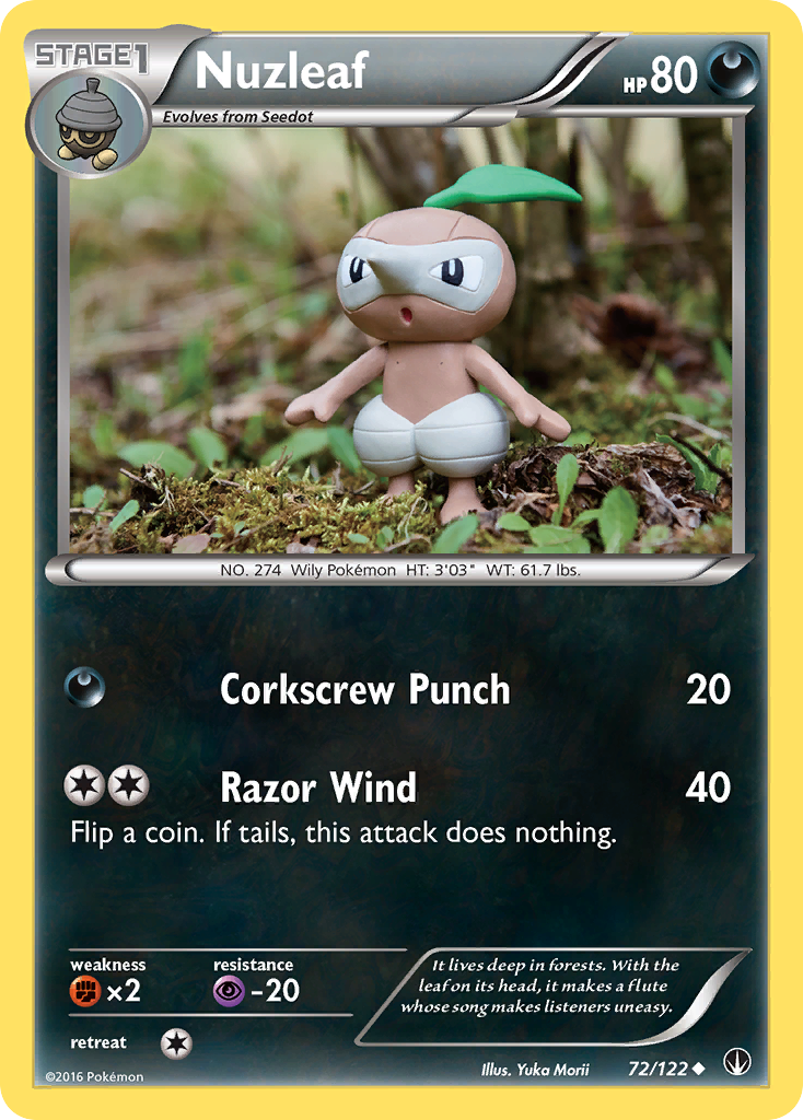 Nuzleaf (72/122) - BREAKpoint Pokémon Card