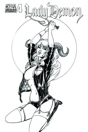 Lady Demon #4 (10 Copy Chin B&amp;w Cover)