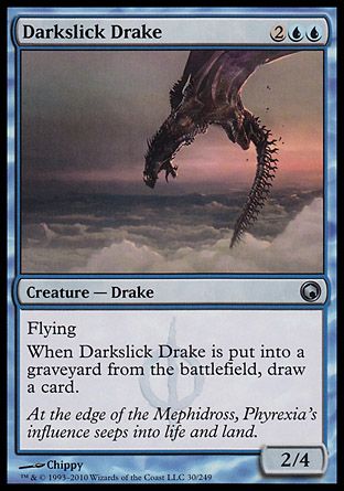 Darkslick Drake (Scars of Mirrodin) Trading Card