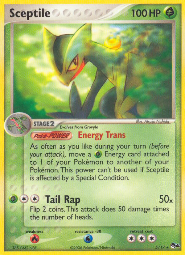 Sceptile (5/17) - POP Series 4 Pokémon Card