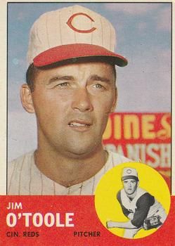 Jim O'Toole 1963 Topps #70 Sports Card