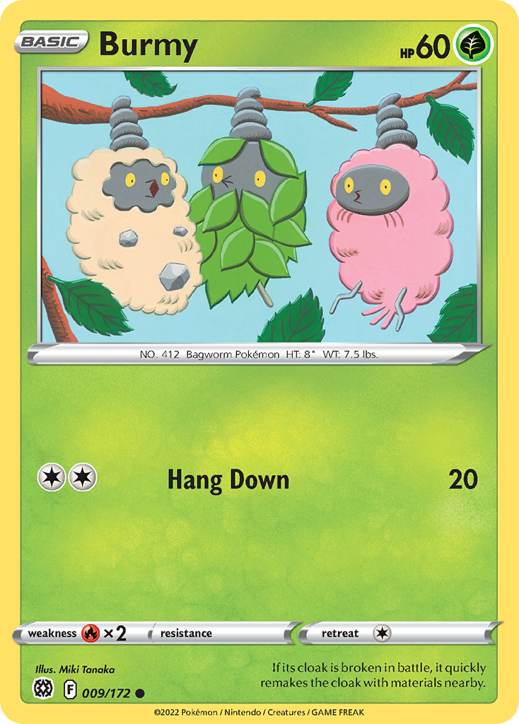 Burmy (9/172) - Brilliant Stars Pokémon Card