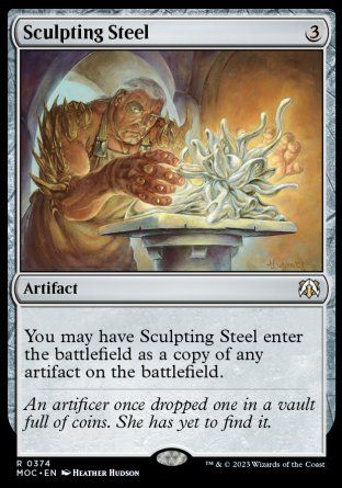 Sculpting Steel (March of the Machine Commander Decks) Trading Card