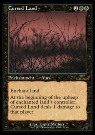 Cursed Land (Magic 30th Anniversary Edition - Old Frame) Trading Card