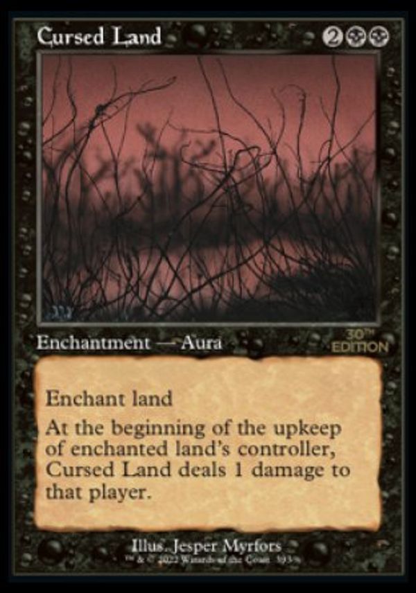 Cursed Land (Magic 30th Anniversary Edition - Old Frame)