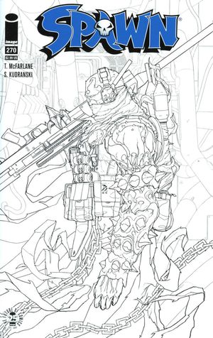 Spawn #270 (Cover B Shanyar B&W Variant Cover)