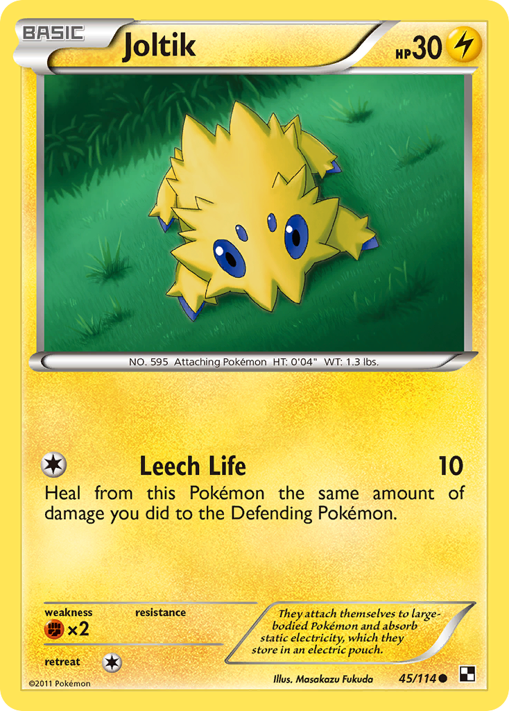 Joltik (45/114) - Black & White Pokémon Card