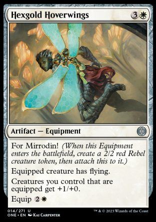 Hexgold Hoverwings (Phyrexia: All Will Be One) Trading Card