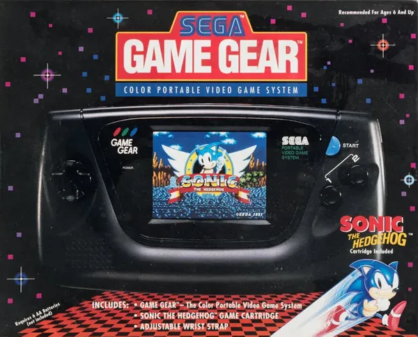 Sega Game Gear System [w/ Sonic the Hedgehog]
