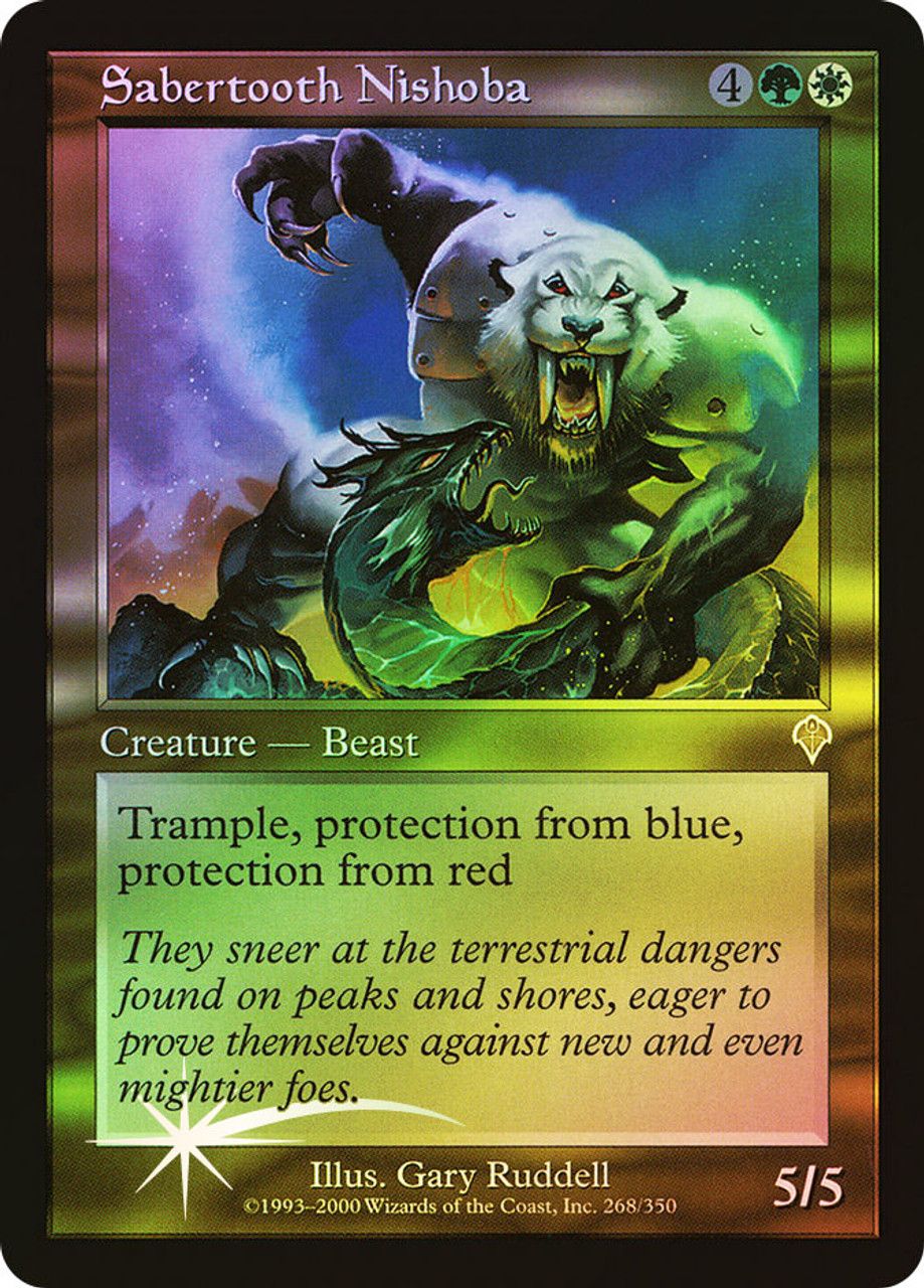 Sabertooth Nishoba (Invasion - Foil) Trading Card