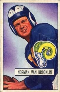 Norman Van Brocklin 1951 Bowman #4 Sports Card
