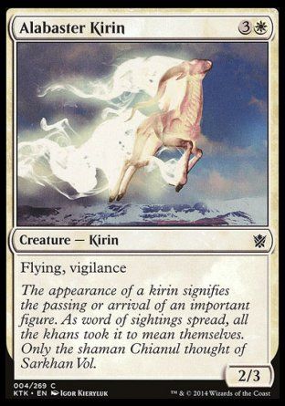 Alabaster Kirin (Khans of Tarkir) Trading Card