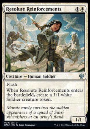 Resolute Reinforcements (Dominaria United) Trading Card