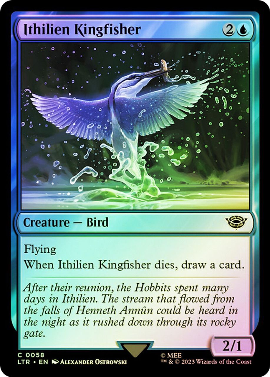 Ithilien Kingfisher (The Lord of the Rings - Foil) Trading Card