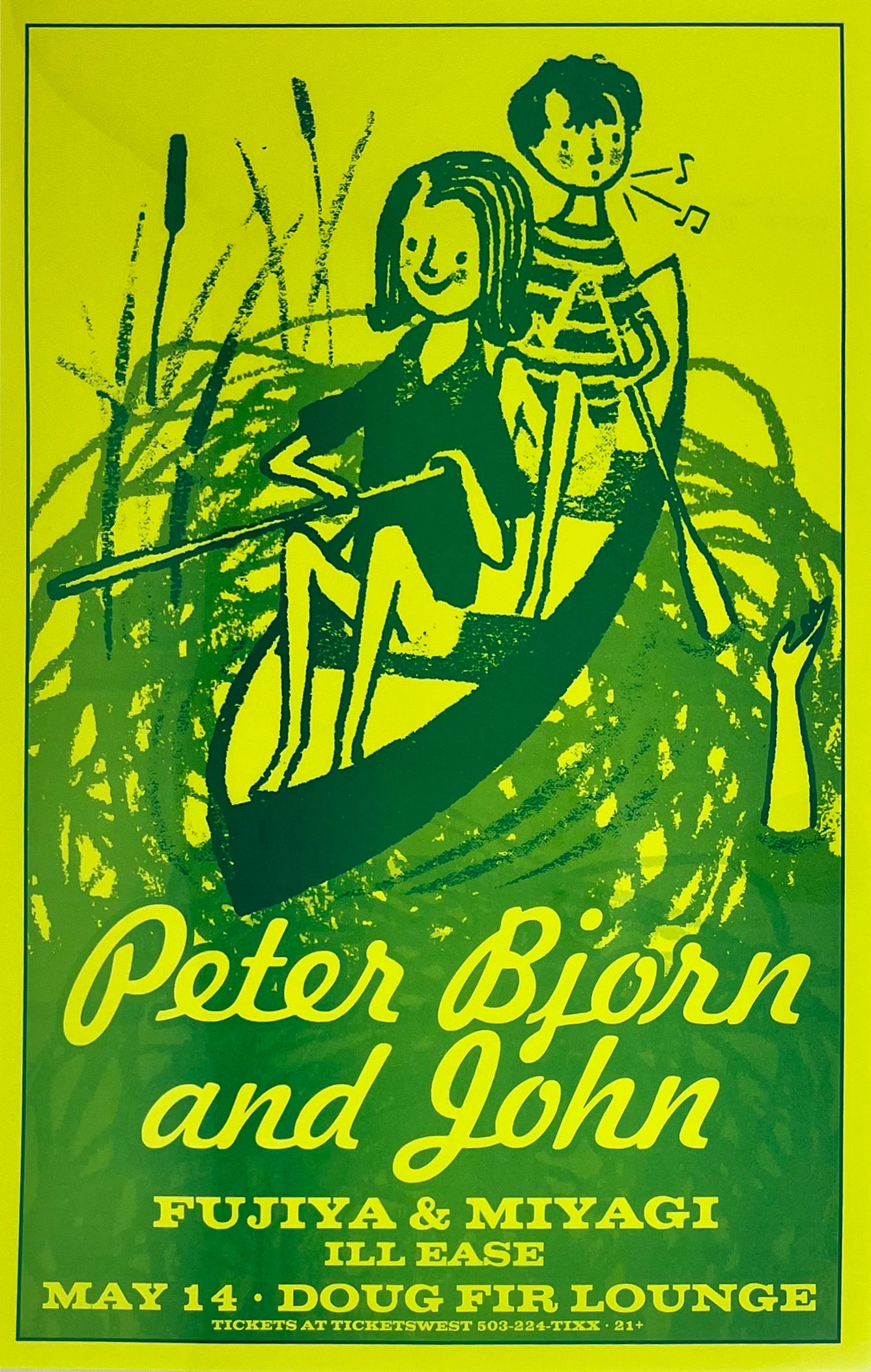 MXP-141.26 Peter Bjorn & John Doug Fir 2007 Concert Poster