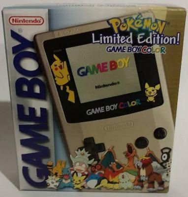 Game Boy Color [Pokemon Limited Edition] [Gold] Video Game