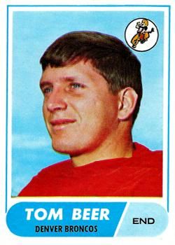 Tom Beer 1968 Topps #42 Sports Card