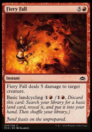 Fiery Fall (Planechase Anthology decks) Trading Card