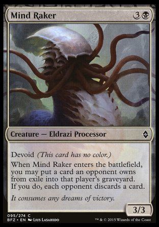 Mind Raker (Battle for Zendikar) Trading Card