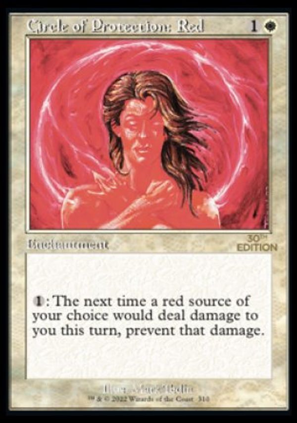 Circle of Protection: Red (Magic 30th Anniversary Edition - Old Frame)