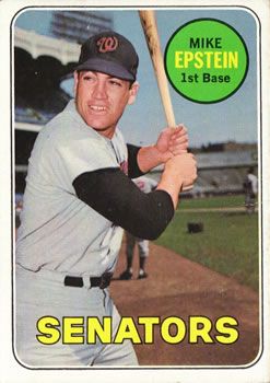 Mike Epstein 1969 Topps #461 Sports Card