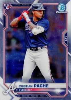 Cristian Pache 2021 Bowman Chrome Baseball #69 Sports Card