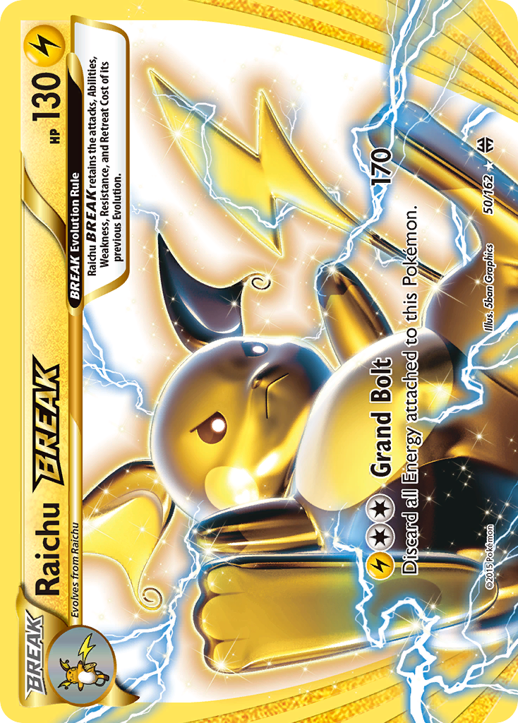 Raichu BREAK (50/162) - BREAKthrough Pokémon Card