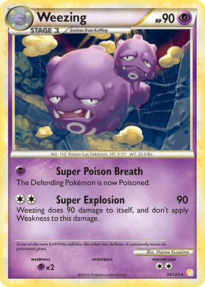 Weezing (34/123) - HeartGold & SoulSilver