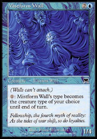 Mistform Wall (Onslaught) Trading Card