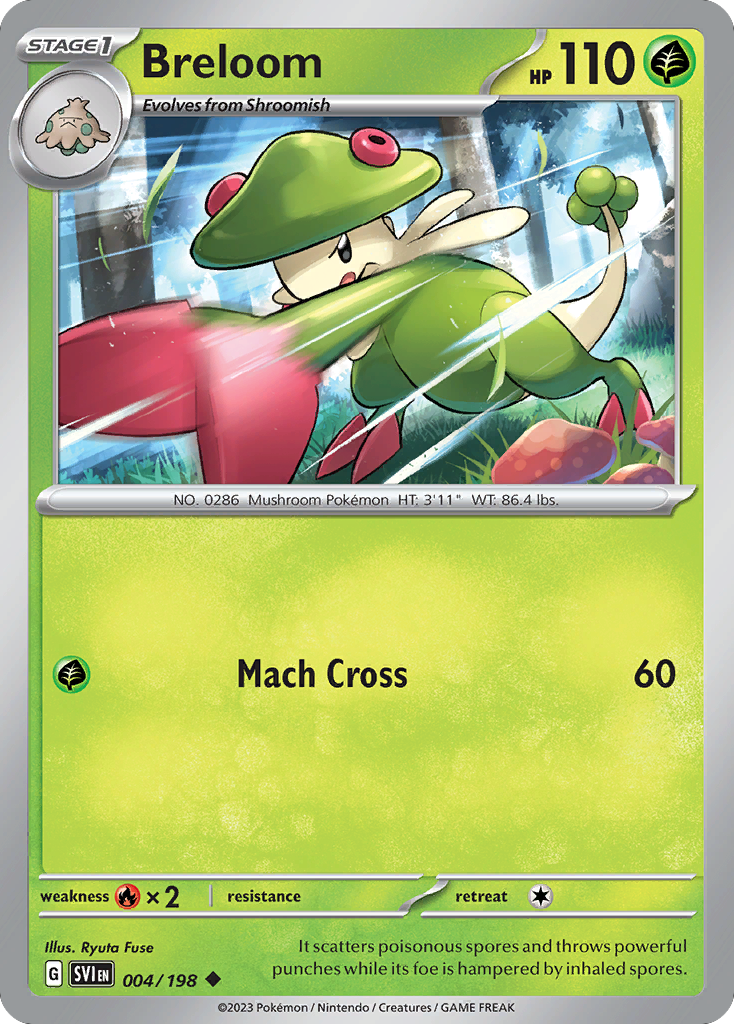 Breloom (4/198) - Scarlet & Violet Pokémon Card