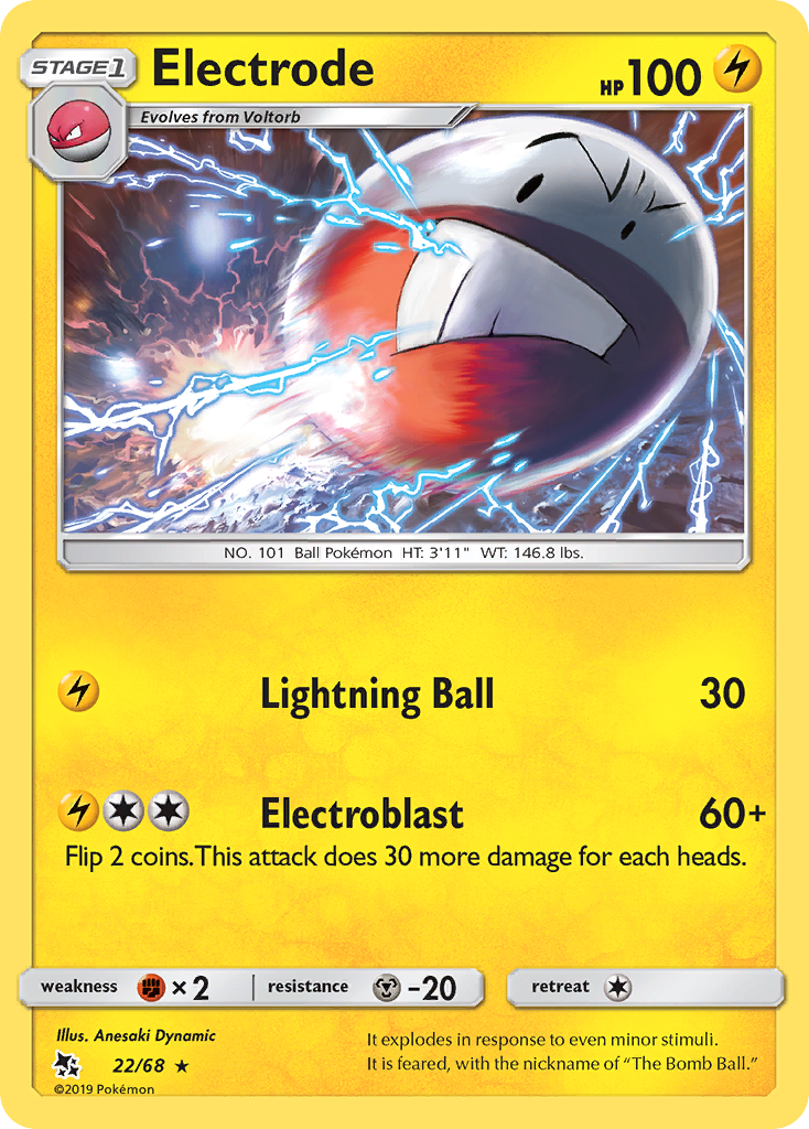 Electrode (22/68) - Hidden Fates Pokémon Card