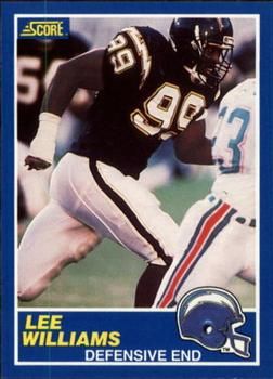 Lee Williams 1989 Score #99 Sports Card