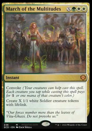 March of the Multitudes (Starter Commander Decks) Trading Card