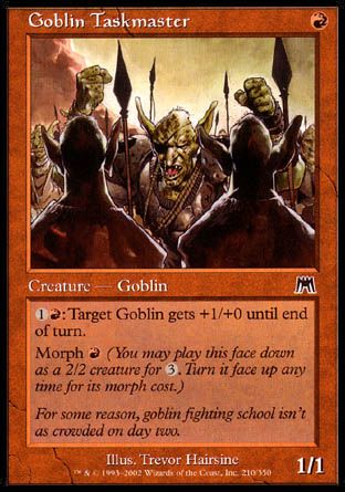 Goblin Taskmaster (Onslaught) Trading Card