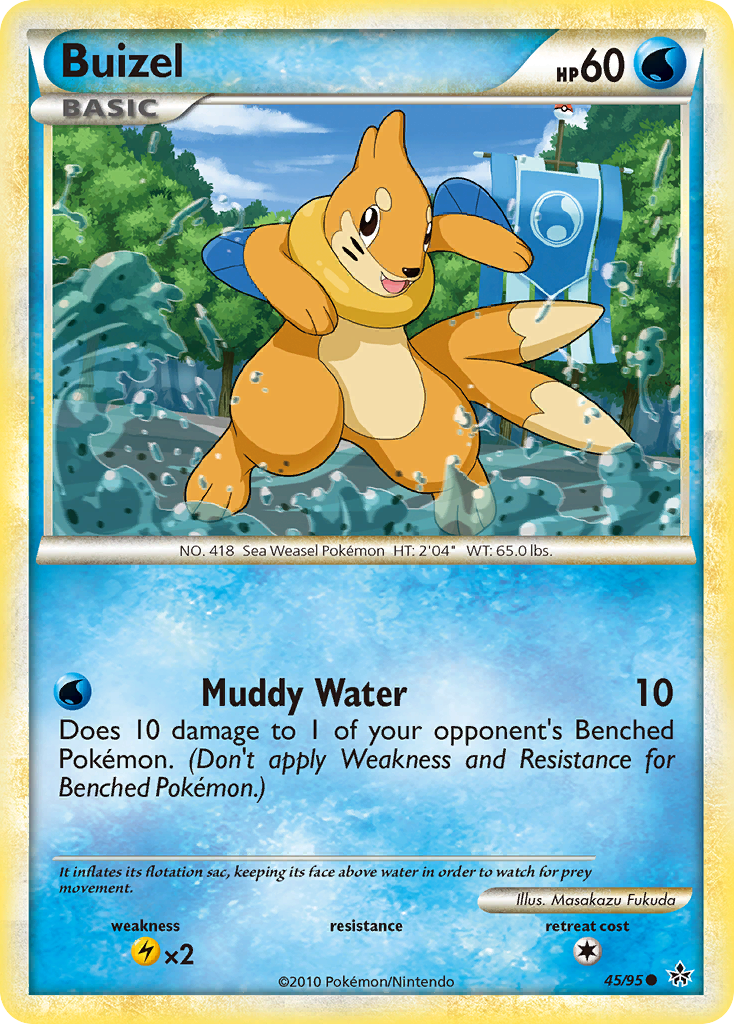 Buizel (45/95) - HS—Unleashed Pokémon Card