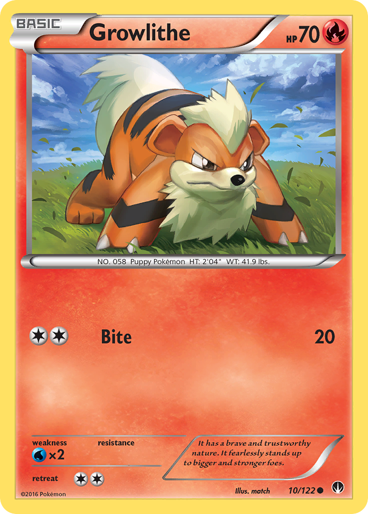 Growlithe (10/122) - BREAKpoint Pokémon Card