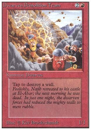 Dwarven Demolition Team (Unlimited) Trading Card