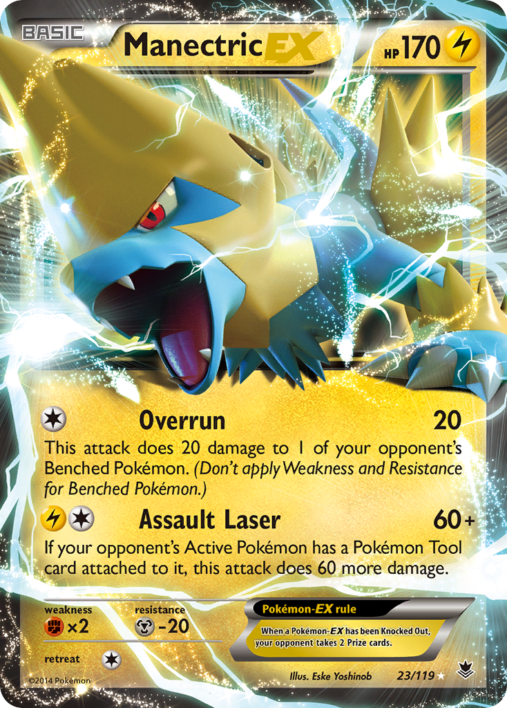 Manectric EX (23/119) - Phantom Forces Pokémon Card