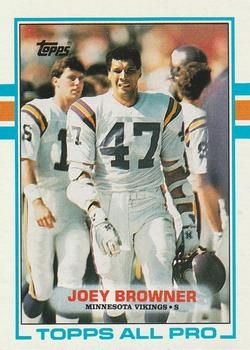 Joey Browner 1989 Topps #75 Sports Card