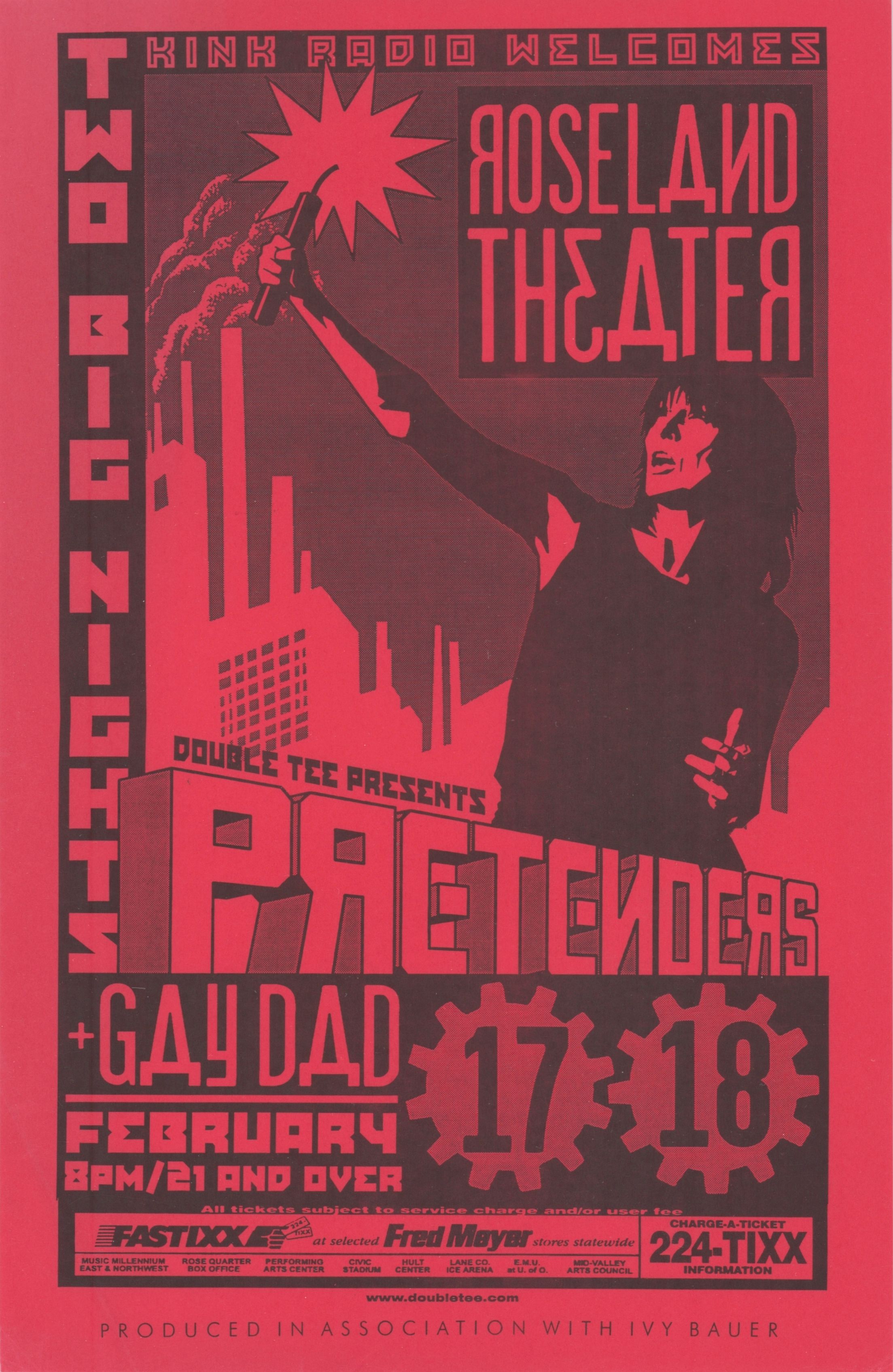 MXP-225.1 Pretenders Roseland Theater 1999 Concert Poster