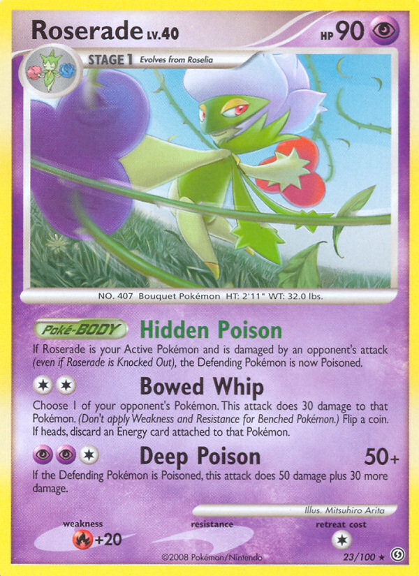 Roserade (23/100) - Stormfront Pokémon Card