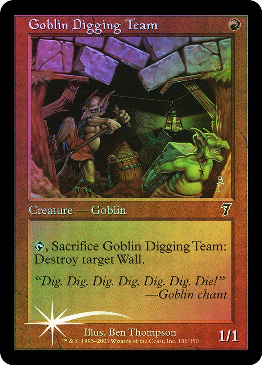 Goblin Digging Team (7th Edition - Foil) Trading Card