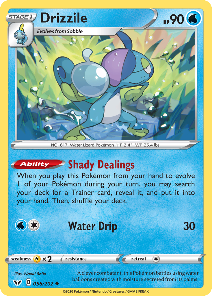 Drizzile (56/202) - Sword & Shield Pokémon Card