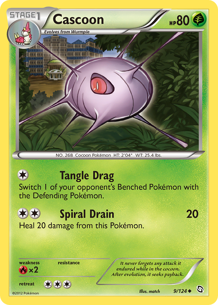 Cascoon (9/124) - Dragons Exalted Pokémon Card