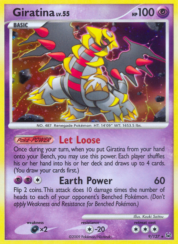 Giratina (9/127) - Platinum Pokémon Card