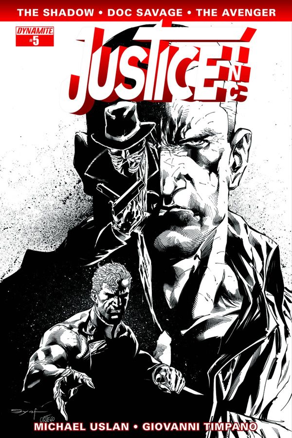 Justice Inc #5 (15 Copy Syaf B&amp;w Cover)