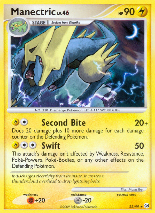 Manectric (22/99) - Arceus Pokémon Card