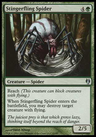 Stingerfling Spider (Izzet vs. Golgari) Trading Card